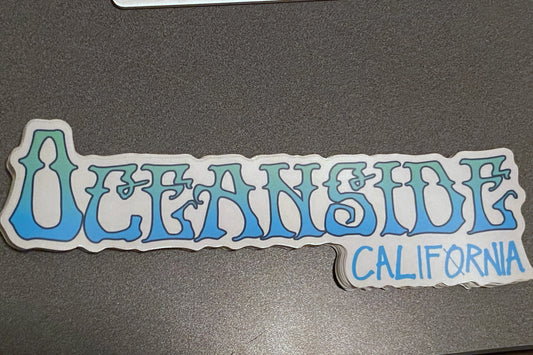 Oceanside Sticker 10”